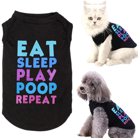 Cat Clothes Breathable Cute Summer Thin Poodle Cartoon Pet Vest - My Store