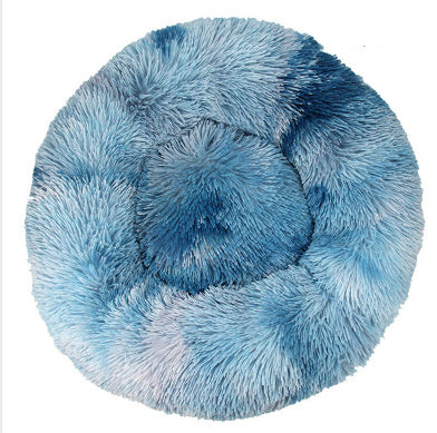 Pet Cat Supplies Round Plush Cat Litter Kennel Dog Mat To Keep Warm In Winter - My Store