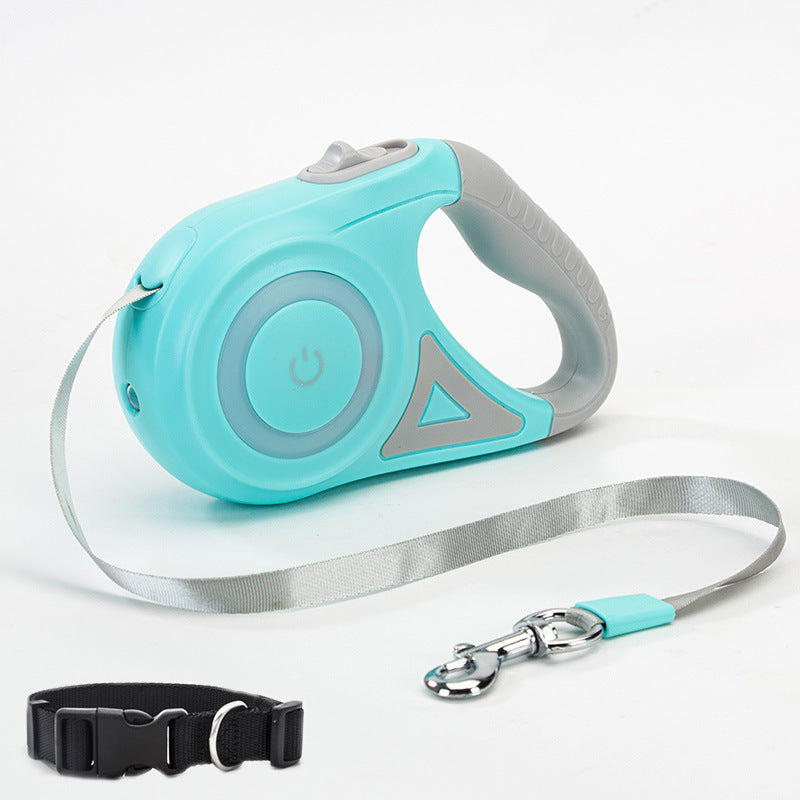 Dog Leash Retractable Leash And Dog Collar Spotlight Automatic Pet Dog Cat Traction Rope For Small Medium Dogs Pet Product - My Store