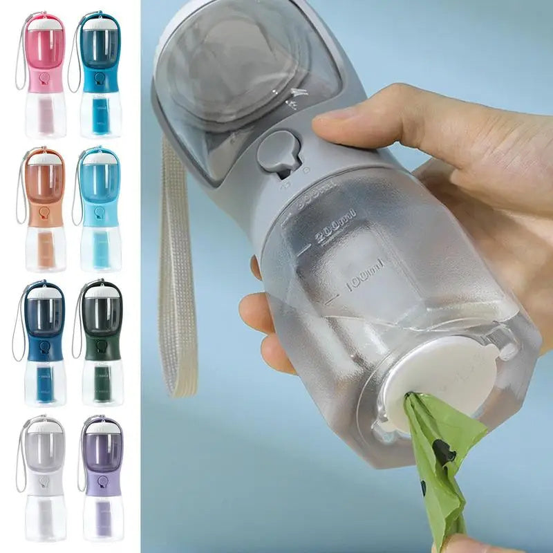 Dog Water Cup Drinking Food Garbage Bag Three-in-one Portable Small Multi-functional Pet Cups Pets Supplies - My Store