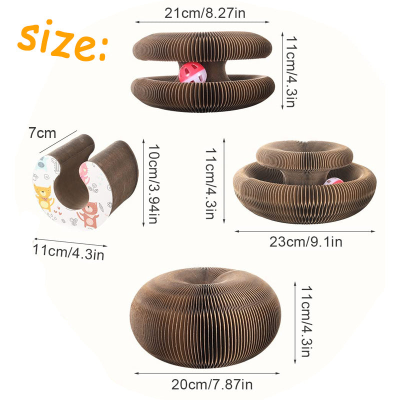 Pet Magnetic Folding Organ Toy Cat Scratch Board - My Store