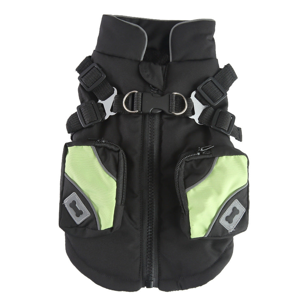 Pet Winter Cotton Dog Clothes Zipper Jacket Dog Supplies - My Store