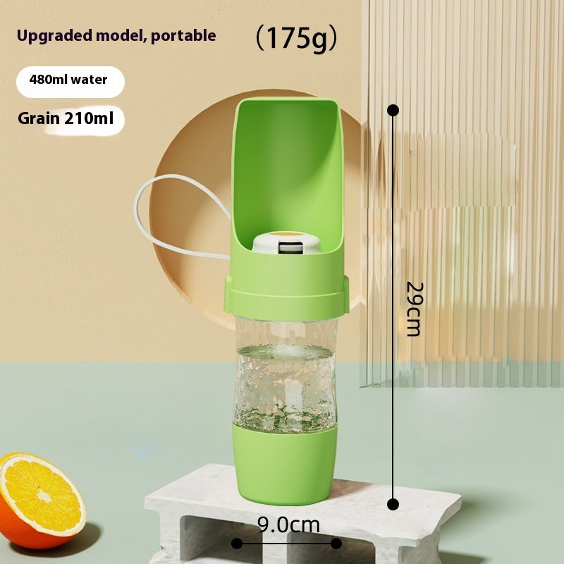 2 In 1 Travel Dog Water Bottle Pet Water Dispenser Feeder Drinking Feeder Dog Outing Water Feeder Pets Outdoor Portable Cup Pet Products - My Store