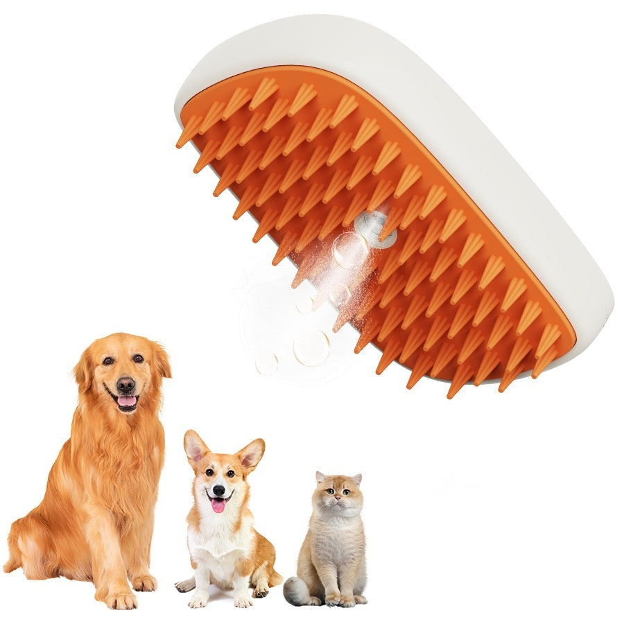 USB Rechargeable Pets Steam Brush Spray Massage Comb Pet Grooming Tools Cat Steam Comb Pet Products - My Store