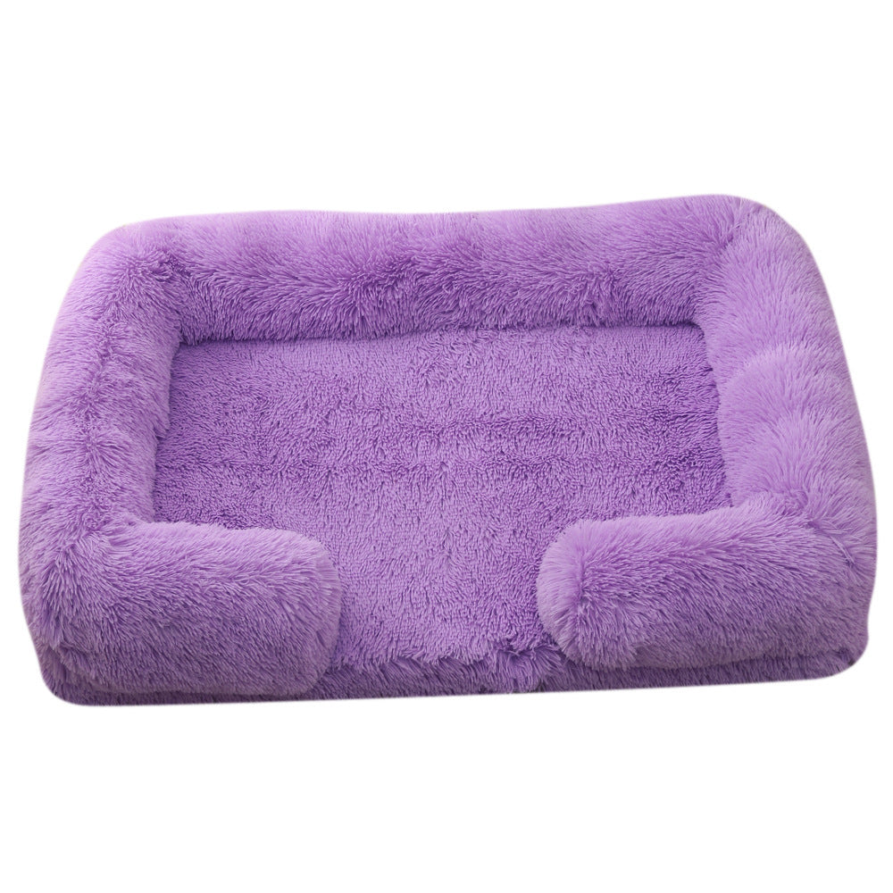 Plush Round Pet Bed Dog Bed Winter - My Store