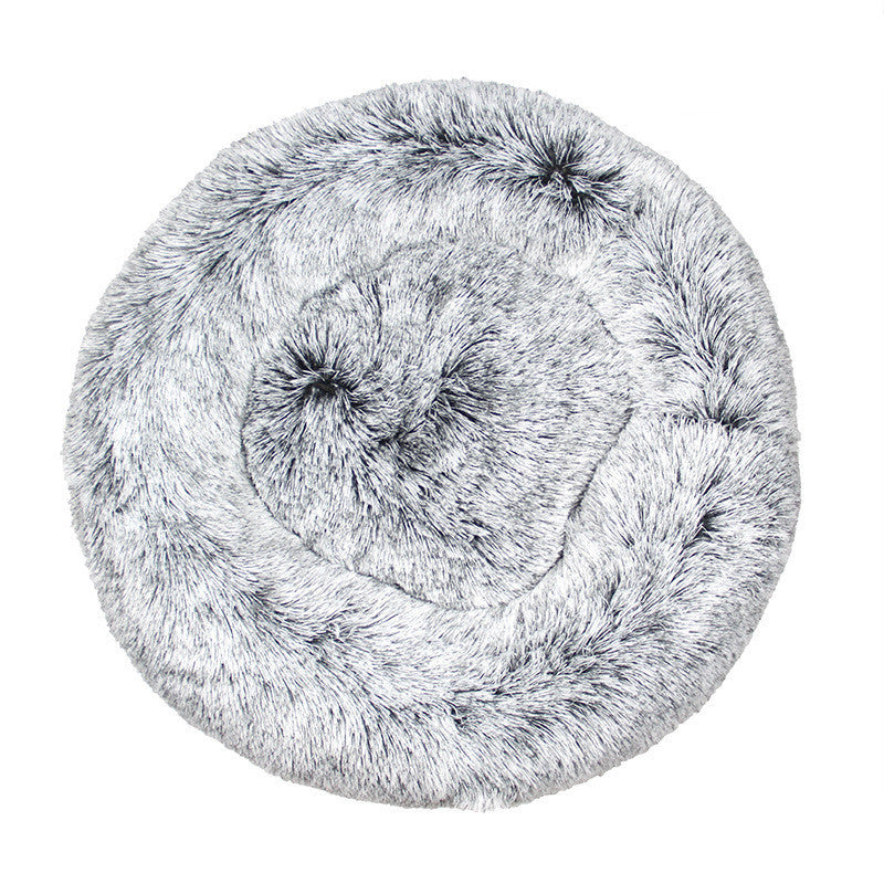 Pet Cat Supplies Round Plush Cat Litter Kennel Dog Mat To Keep Warm In Winter - My Store