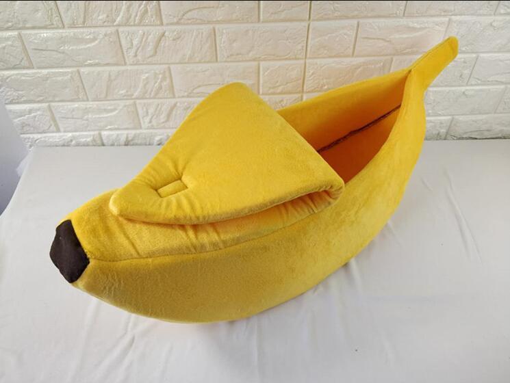 Pet House Dog Bed Banana Shape Dog House Cute Pet Kennel Nest Warm Dog Sofas Sleeping Bed - My Store