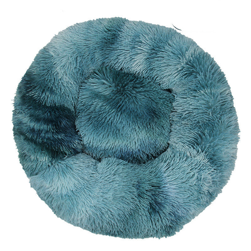 Pet Cat Supplies Round Plush Cat Litter Kennel Dog Mat To Keep Warm In Winter - My Store