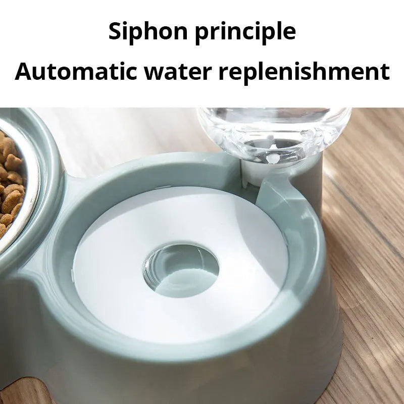 Pet Dog Cat Bowl Fountain Automatic Food Water Feeder Container For Cats Dogs Drinking Pet Articles Pet Cat Water Dispenser, Automatic Gravity Cat Water Bowl - My Store