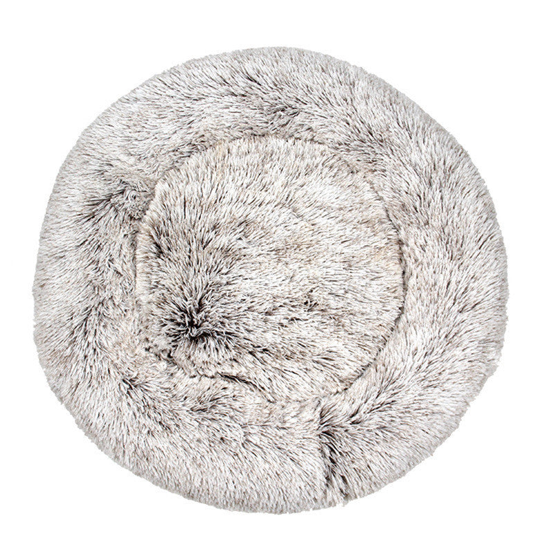 Pet Cat Supplies Round Plush Cat Litter Kennel Dog Mat To Keep Warm In Winter - My Store