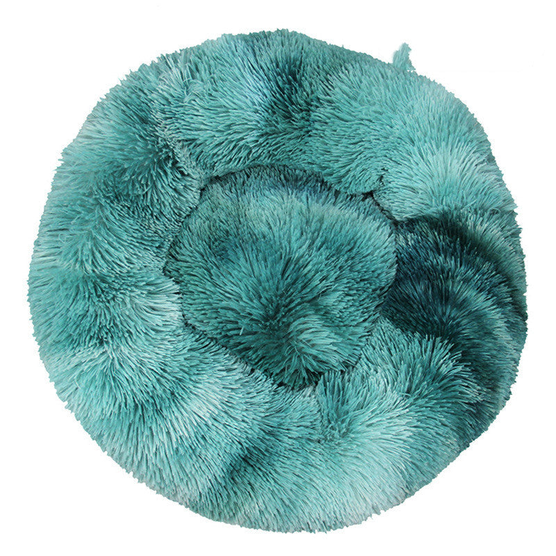Pet Cat Supplies Round Plush Cat Litter Kennel Dog Mat To Keep Warm In Winter - My Store