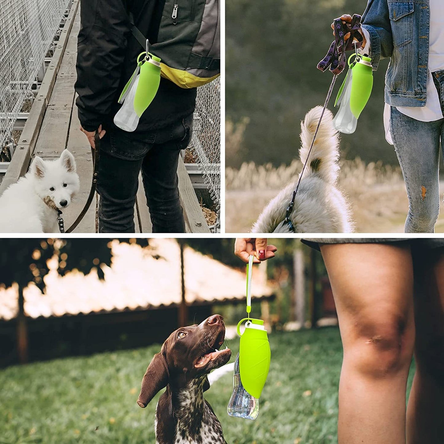 Portable Pet Water Dispenser Feeder Leak Proof With Drinking Cup Dish Bowl Dog Water Bottle - My Store