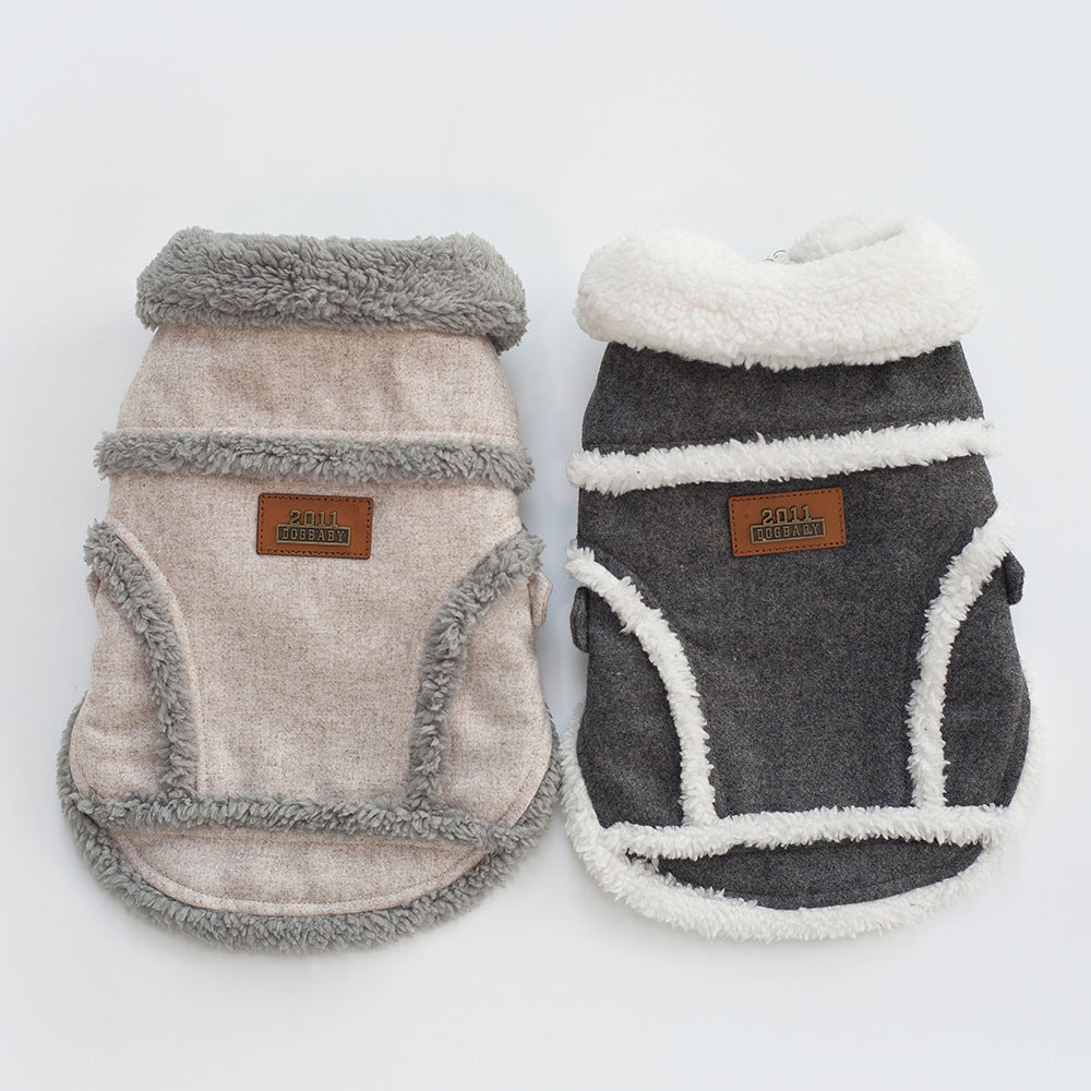 Dog Clothes Winter Pet Dog French Bulldog Jacket Thick Warm Dog Coat - My Store