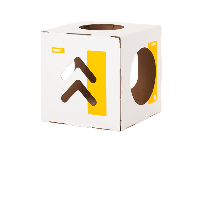 Castle Corrugated Paper Cat House Villa Carton Wear-Resistant Cat Litter - My Store