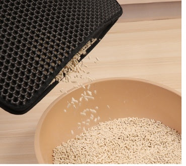 Pet Cat Litter Mat Pet Supplies EVA Double Cat Litter Mat - My Store