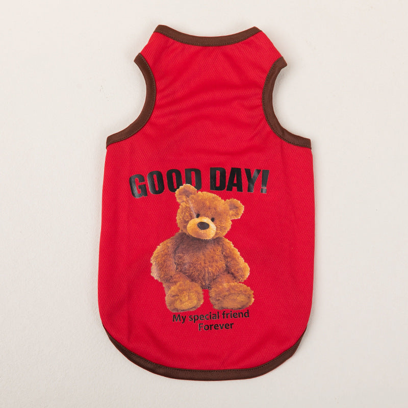 Breathable Thin Pet Clothes Summer Puppy Clothes Cat Clothes Dog Vest - My Store