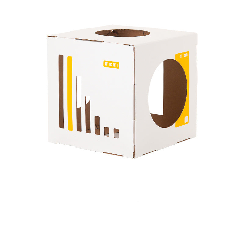 Castle Corrugated Paper Cat House Villa Carton Wear-Resistant Cat Litter - My Store