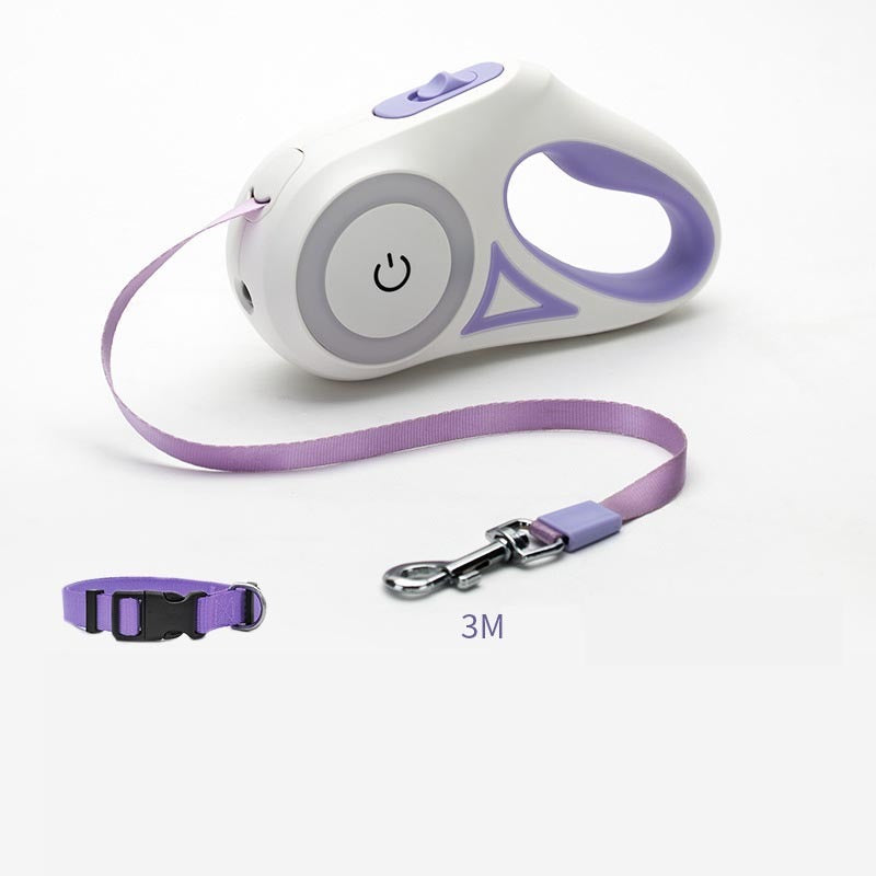 Dog Leash Retractable Leash And Dog Collar Spotlight Automatic Pet Dog Cat Traction Rope For Small Medium Dogs Pet Product - My Store