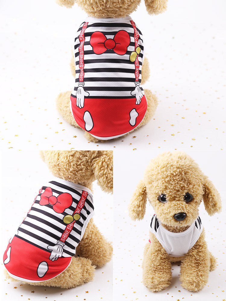 Summer thin pet cartoon clothes - My Store