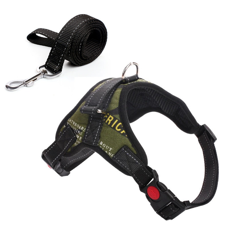 Camouflage harness and dog leash - My Store
