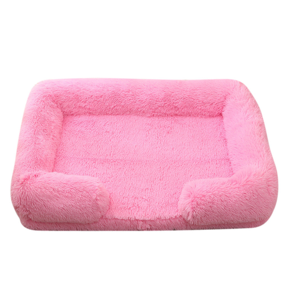 Plush Round Pet Bed Dog Bed Winter - My Store