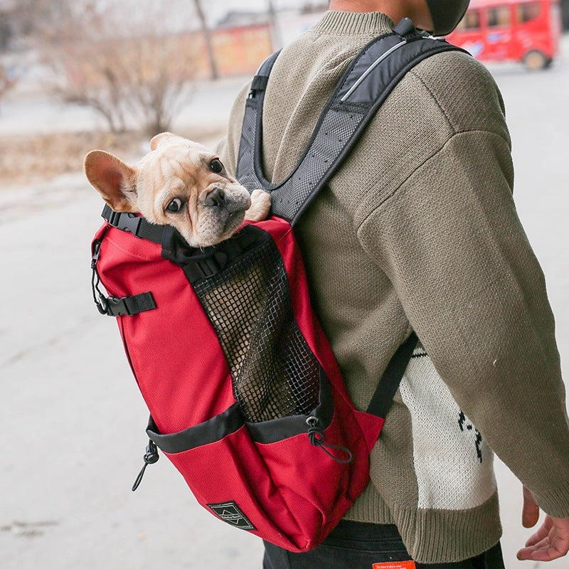 Pet Dog Carrier Bag Carrier For Dogs Backpack Out Double Shoulder Portable Travel Backpack Outdoor Dog Carrier Bag Travel - My Store