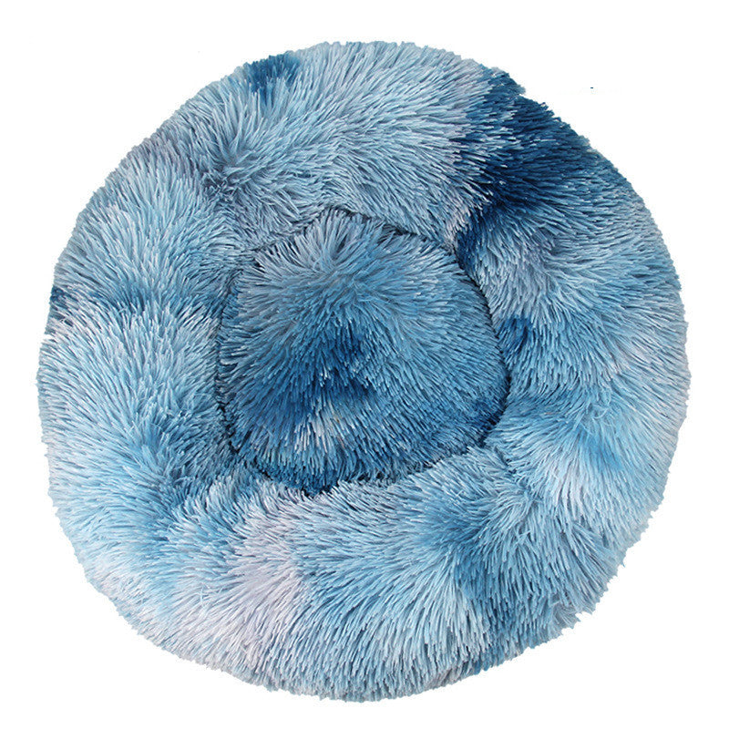 Pet Cat Supplies Round Plush Cat Litter Kennel Dog Mat To Keep Warm In Winter - My Store