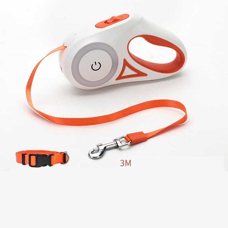 Dog Leash Retractable Leash And Dog Collar Spotlight Automatic Pet Dog Cat Traction Rope For Small Medium Dogs Pet Product - My Store
