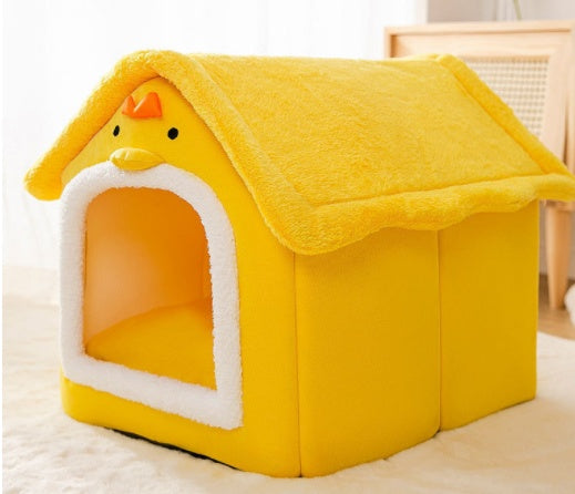 Foldable Dog House Pet Cat Bed Winter Dog Villa Sleep Kennel Removable Nest Warm Enclosed Cave Sofa Pets Supplies - My Store