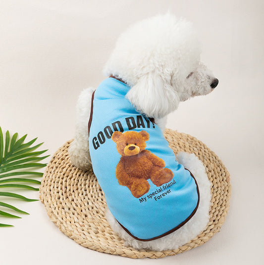 Breathable Thin Pet Clothes Summer Puppy Clothes Cat Clothes Dog Vest - My Store