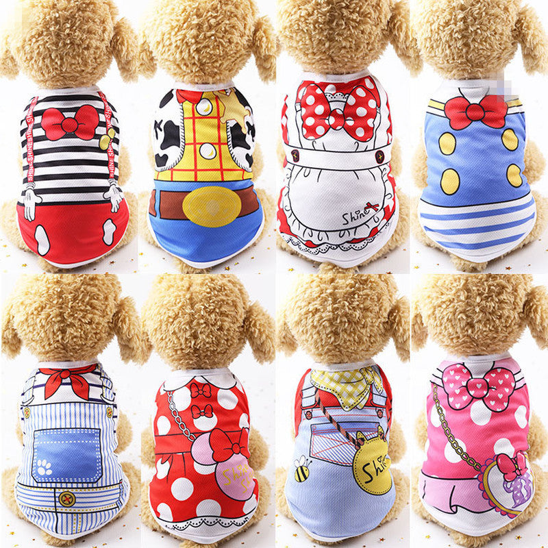 Summer thin pet cartoon clothes - My Store
