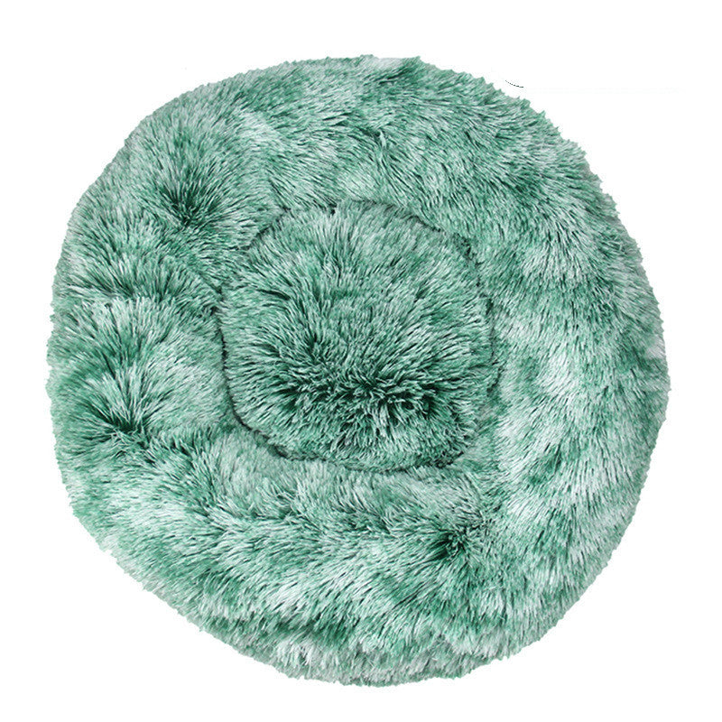 Pet Cat Supplies Round Plush Cat Litter Kennel Dog Mat To Keep Warm In Winter - My Store