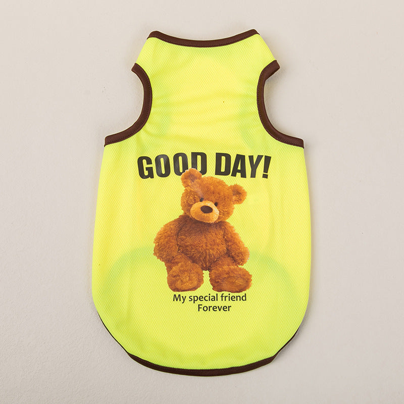 Breathable Thin Pet Clothes Summer Puppy Clothes Cat Clothes Dog Vest - My Store