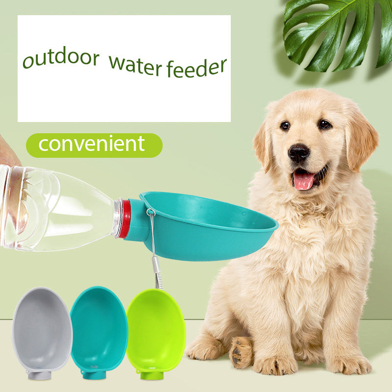 Portable Dog Drinking Bowl Outdoor Water Feeding Pet Outside Water Cup Dog Kettle For Small Breeds Dogs Pets Products - My Store