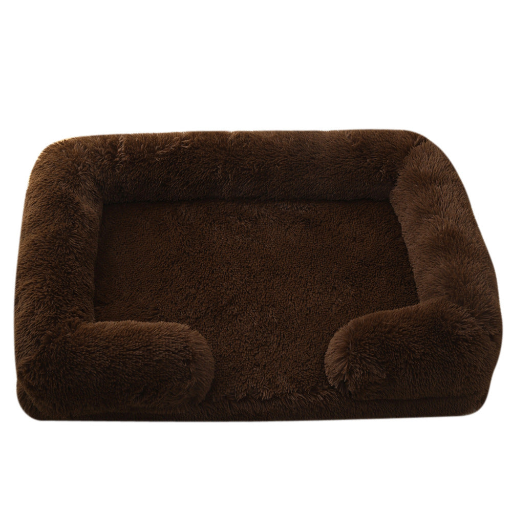 Plush Round Pet Bed Dog Bed Winter - My Store