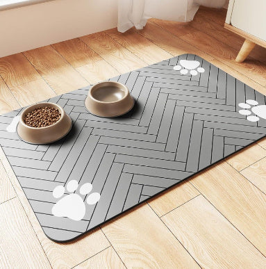Pet Diatom Ooze Floor Mat Dogs And Cats Eating Mat Spill-proof Waterproof Quick-drying Placemat - My Store