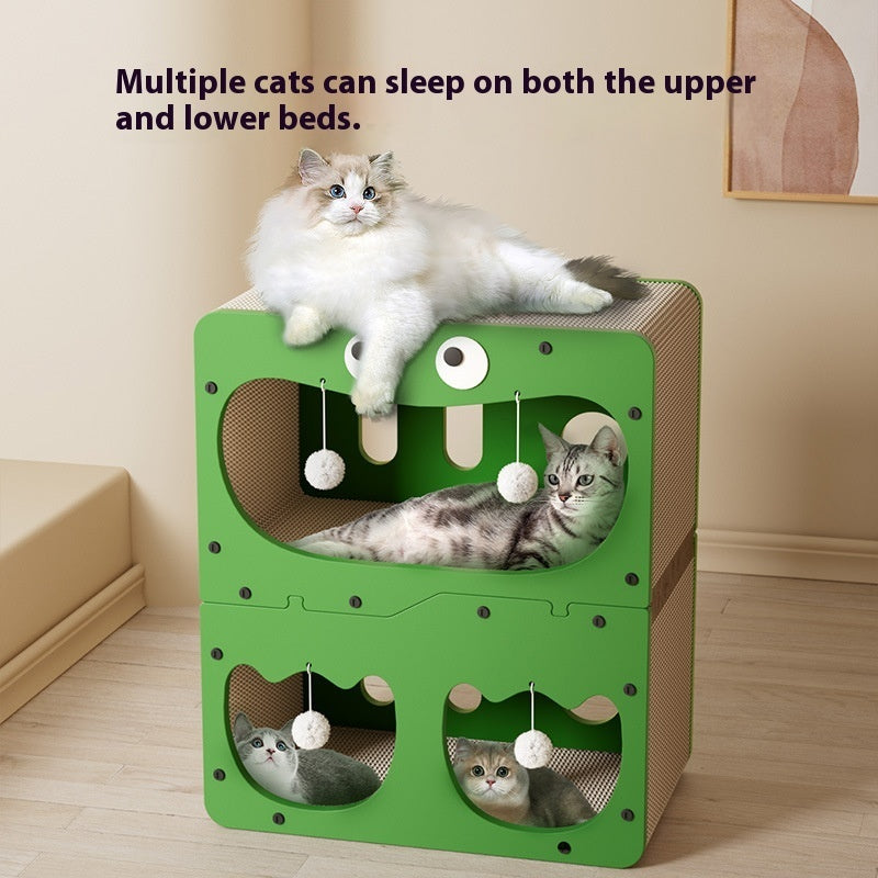 Wear-resistant Non-chip Cat Scratching Board Four Seasons Universal Cat Nest - My Store