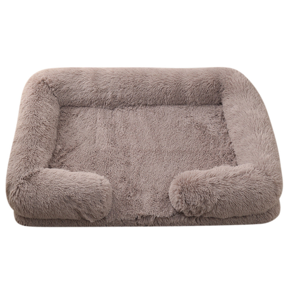 Plush Round Pet Bed Dog Bed Winter - My Store