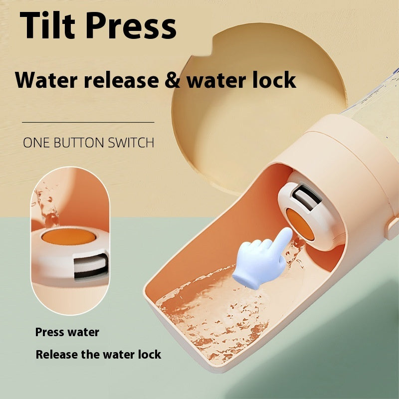 2 In 1 Travel Dog Water Bottle Pet Water Dispenser Feeder Drinking Feeder Dog Outing Water Feeder Pets Outdoor Portable Cup Pet Products - My Store