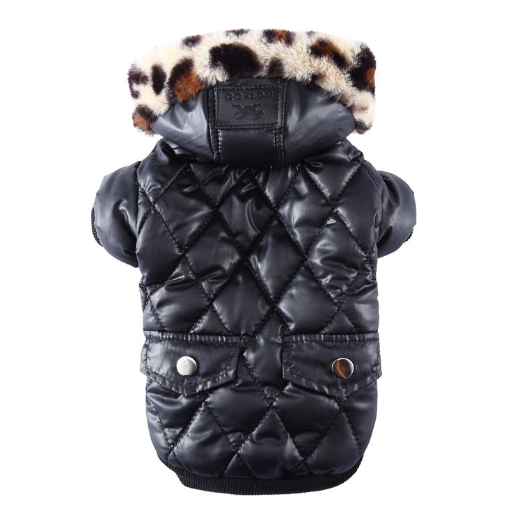 Cross-border pet supplies pet clothes dog clothes autumn and winter fur collar coat pet dog clothing - My Store