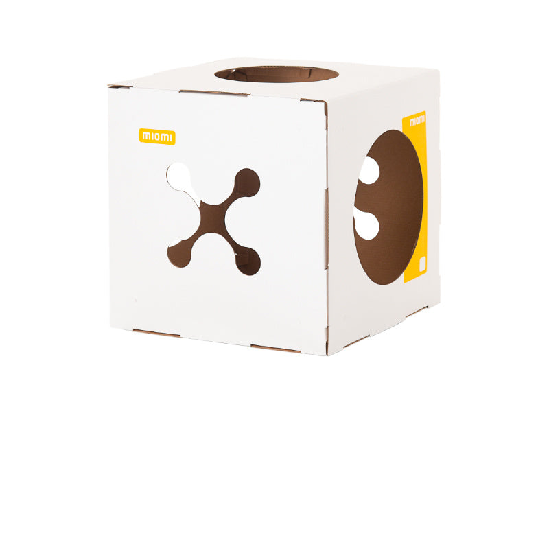 Castle Corrugated Paper Cat House Villa Carton Wear-Resistant Cat Litter - My Store
