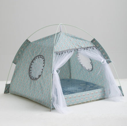 Cat Tent Cat Cat House Enclosed Pet Bed - My Store