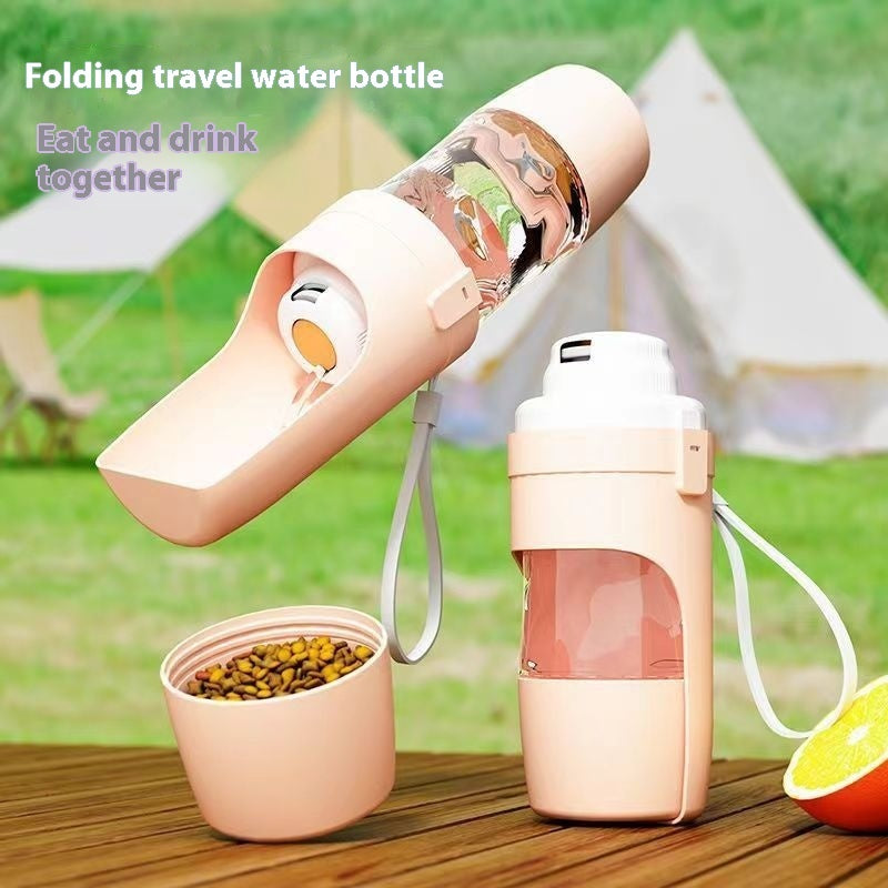 2 In 1 Travel Dog Water Bottle Pet Water Dispenser Feeder Drinking Feeder Dog Outing Water Feeder Pets Outdoor Portable Cup Pet Products - My Store