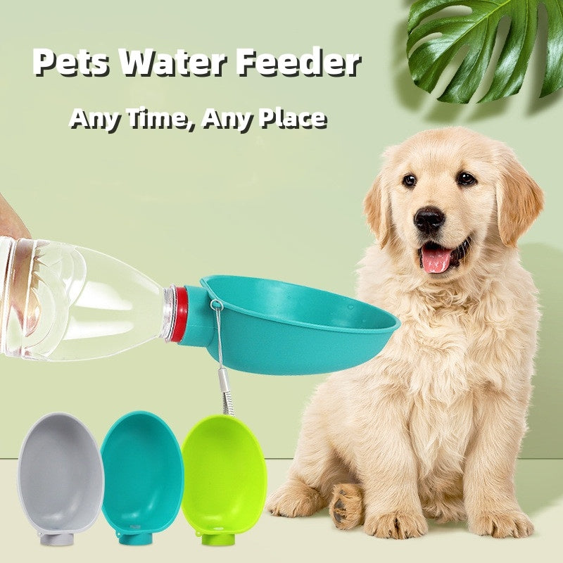 Portable Dog Drinking Bowl Outdoor Water Feeding Pet Outside Water Cup Dog Kettle For Small Breeds Dogs Pets Products - My Store