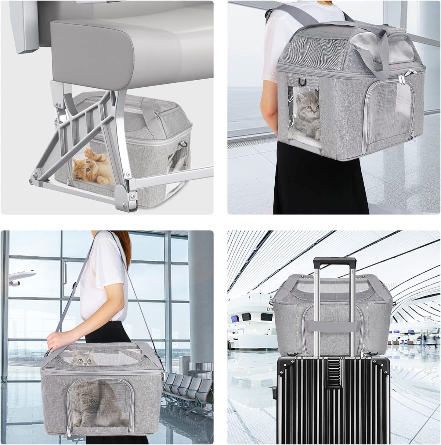 Dog Backpack Breathable Pet Portable Carrier Bag Travel Transport Bag For Small Dogs And Cats Outgoing - My Store