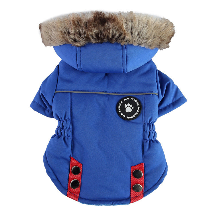 Pet Winter Cotton Dog Clothes Zipper Jacket Dog Supplies - My Store
