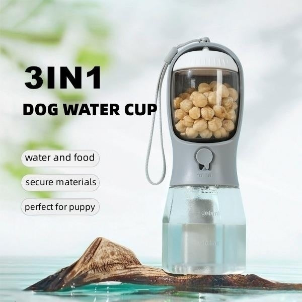 Dog Water Cup Drinking Food Garbage Bag Three-in-one Portable Small Multi-functional Pet Cups Pets Supplies - My Store