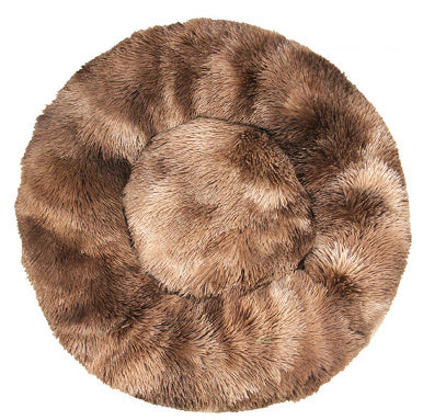 Pet Cat Supplies Round Plush Cat Litter Kennel Dog Mat To Keep Warm In Winter - My Store