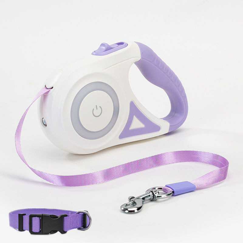 Dog Leash Retractable Leash And Dog Collar Spotlight Automatic Pet Dog Cat Traction Rope For Small Medium Dogs Pet Product - My Store
