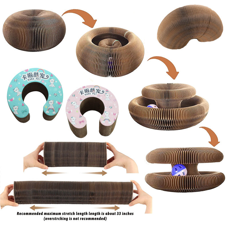 Pet Magnetic Folding Organ Toy Cat Scratch Board - My Store
